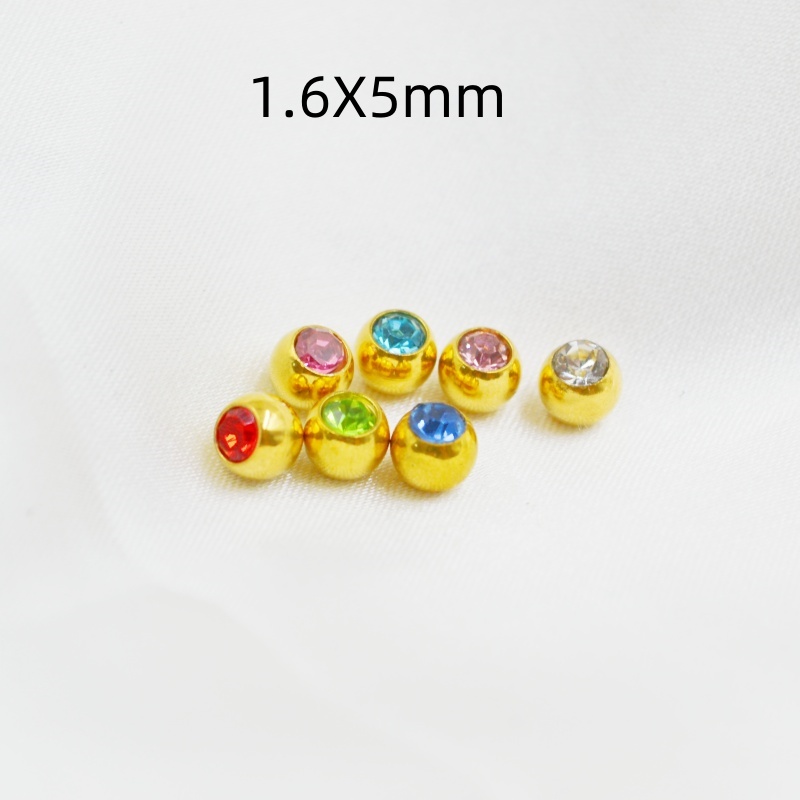 Body Jewelry Replacement Ball - 50 teile/los Kristall Edelsteine Ball Ersatz