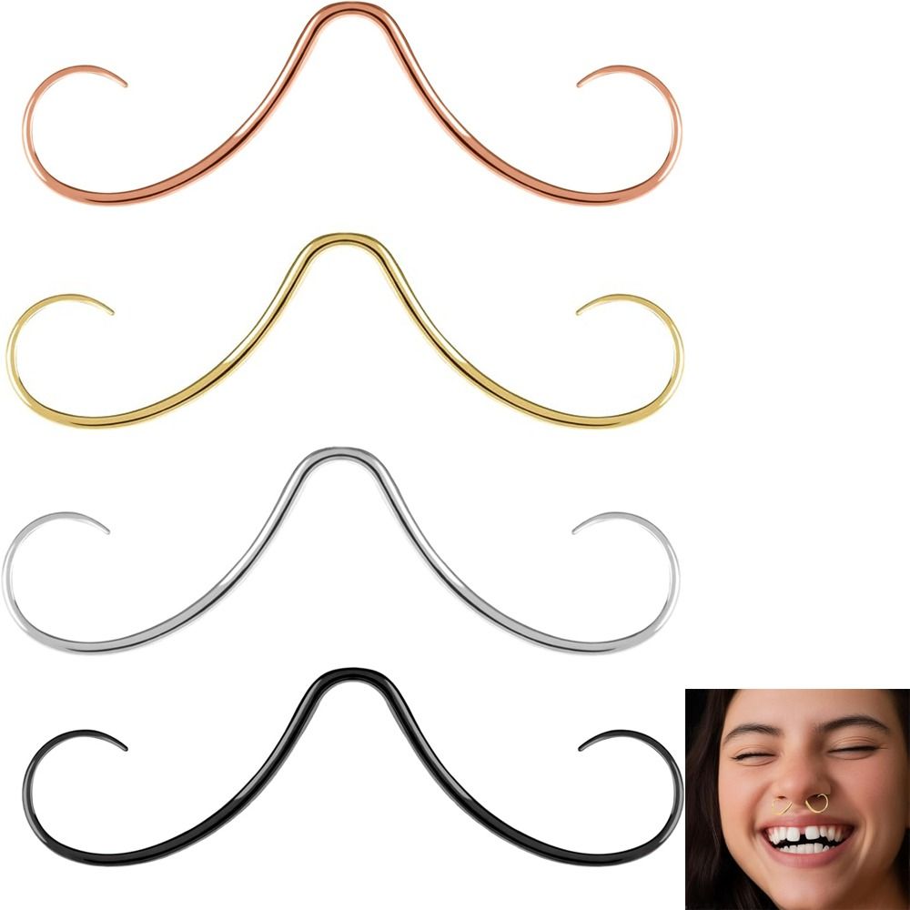 Body Jewelry Surgical Steel - Piercing Schmuck Schnurrbart Septum Ring Körpers
