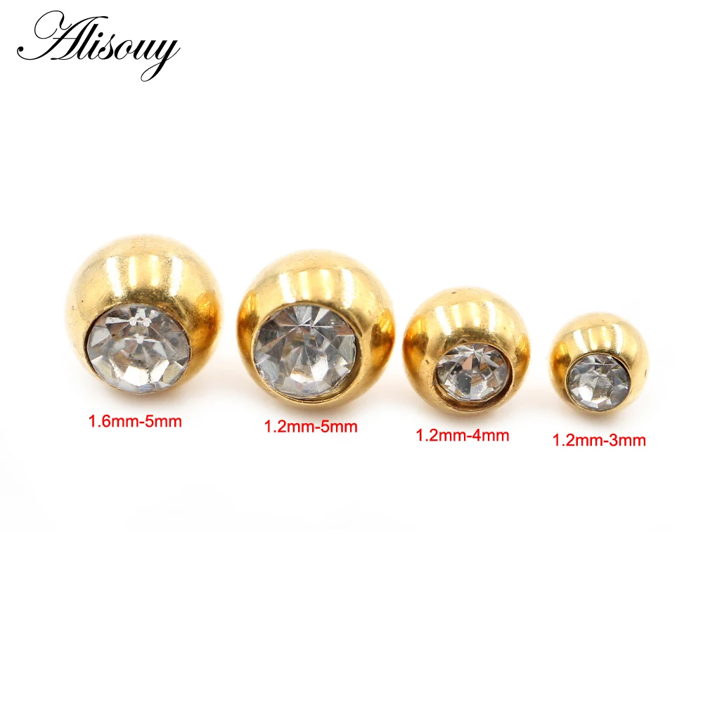2 Stück 14G/16G Zirkon Edelsta – Body Jewelry Replacement Ball Bewertung und Preis