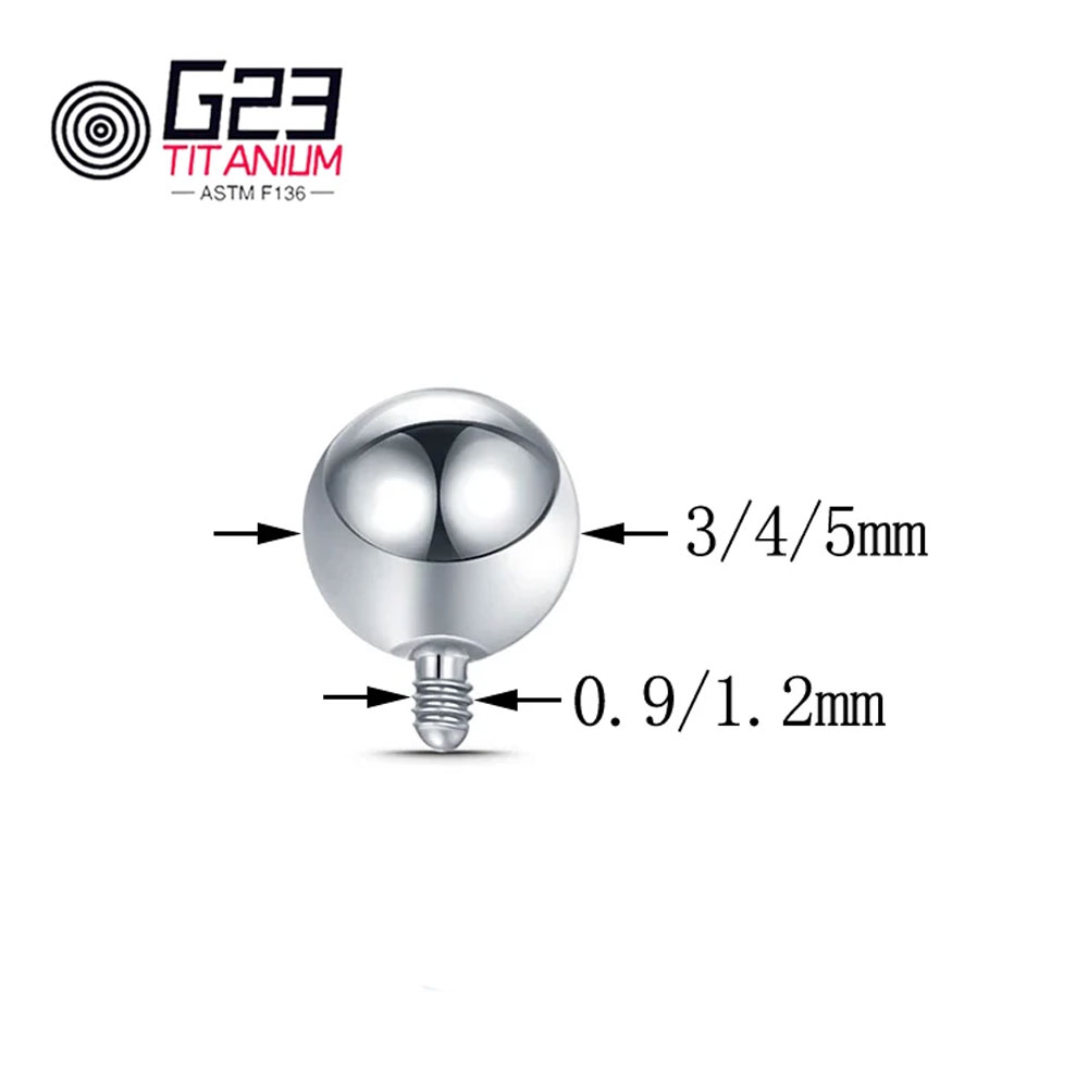 Großhandel 10/50 Stück Titan 1 – Body Jewelry Replacement Ball Bewertung und Preis