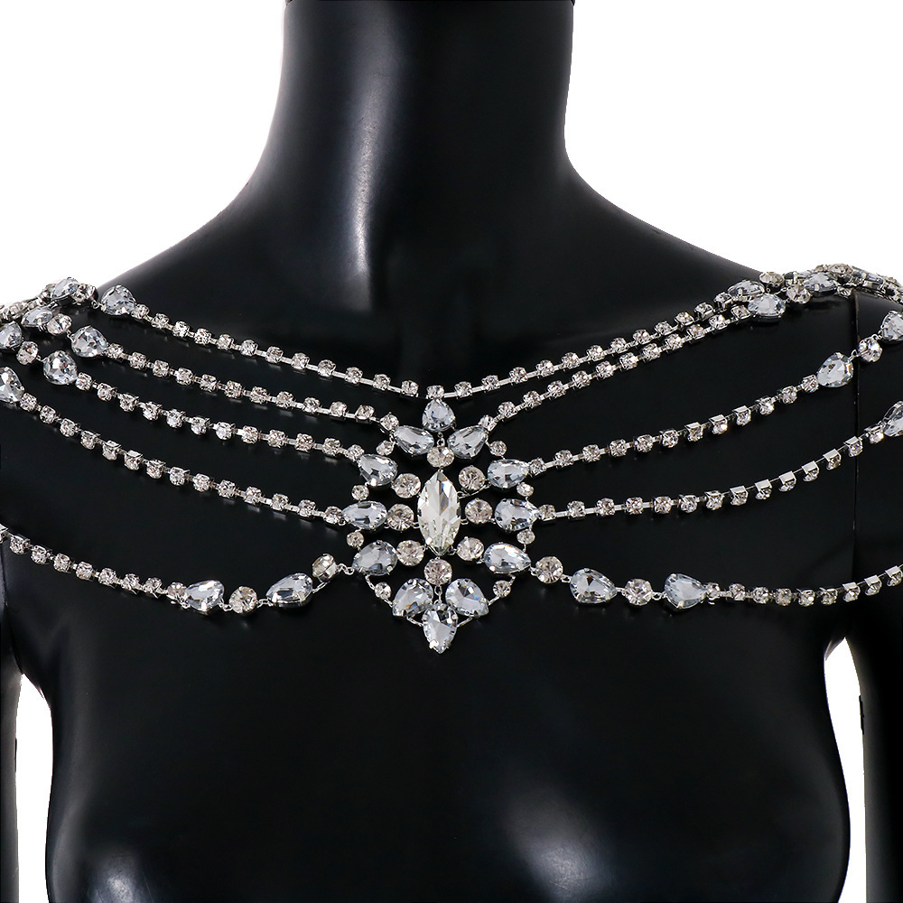 Boho Kristall Braut Schulterke – Body Jewelry Necklace Bewertung und Preis