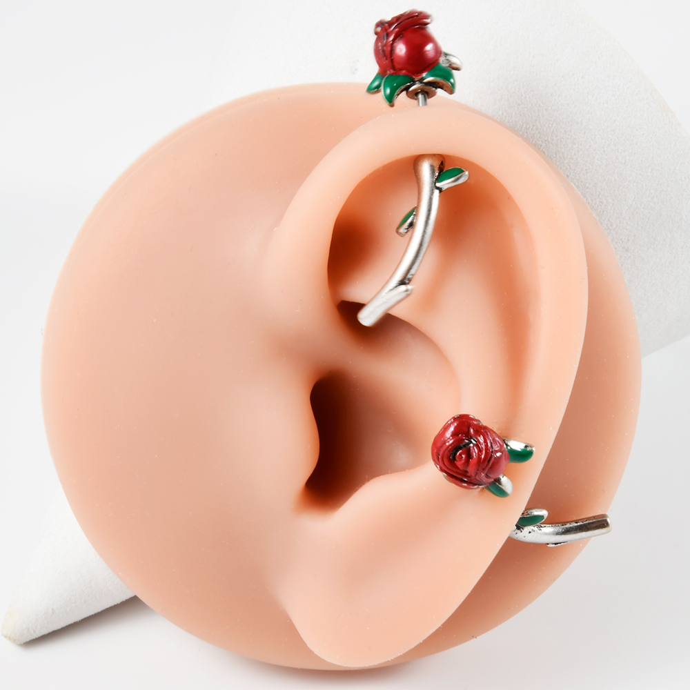1pc chirurgischen Stahl rote R – Body Jewelry Surgical Steel Bewertung und Preis