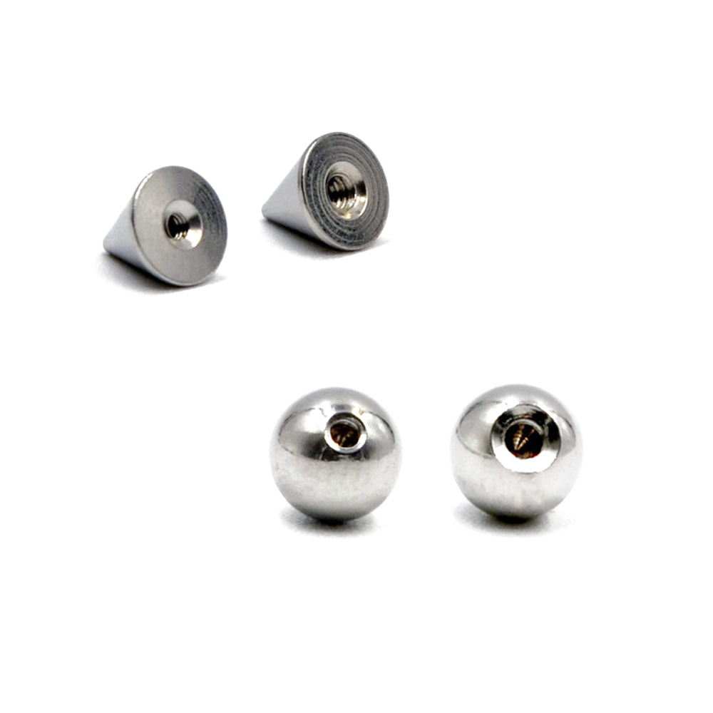 100 teile/los Stahl 14G 16G Na – Body Jewelry Replacement Ball Bewertung und Preis