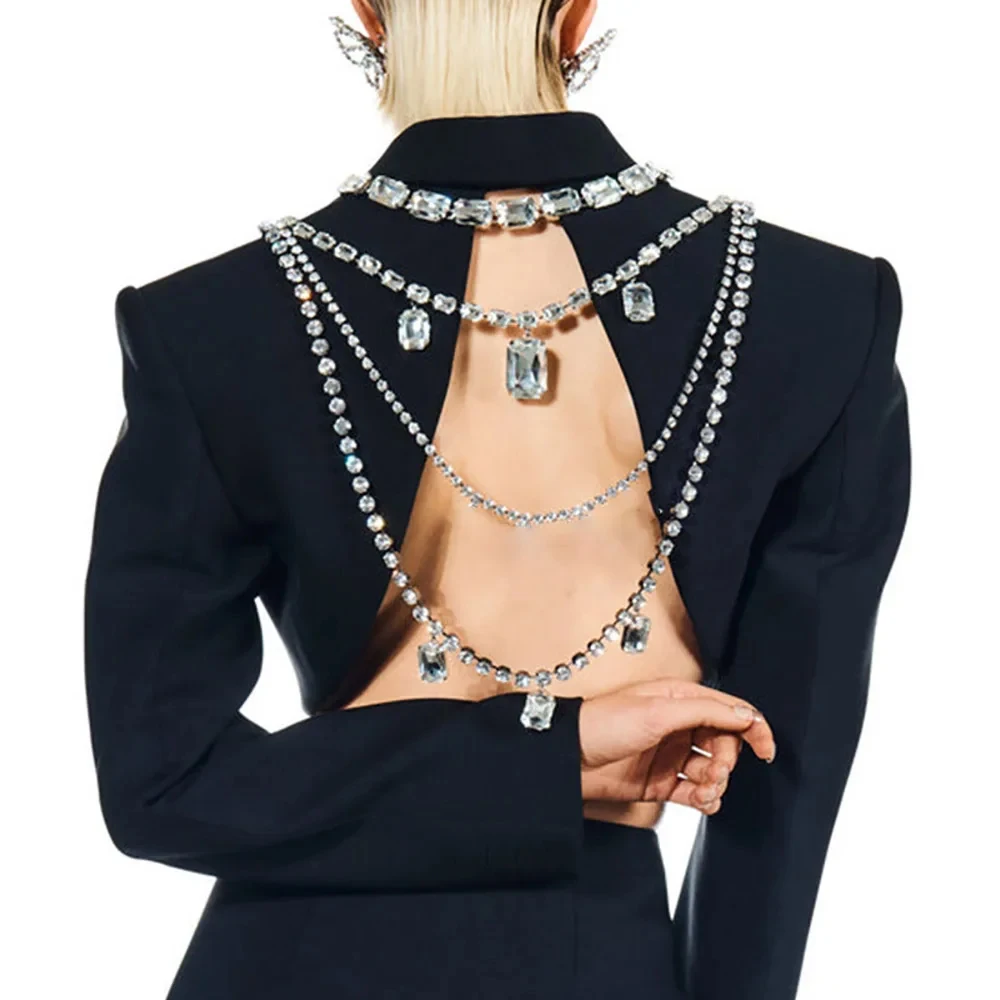 Glanz Strass Lange Quaste Zurü – Body Jewelry Necklace Bewertung und Preis