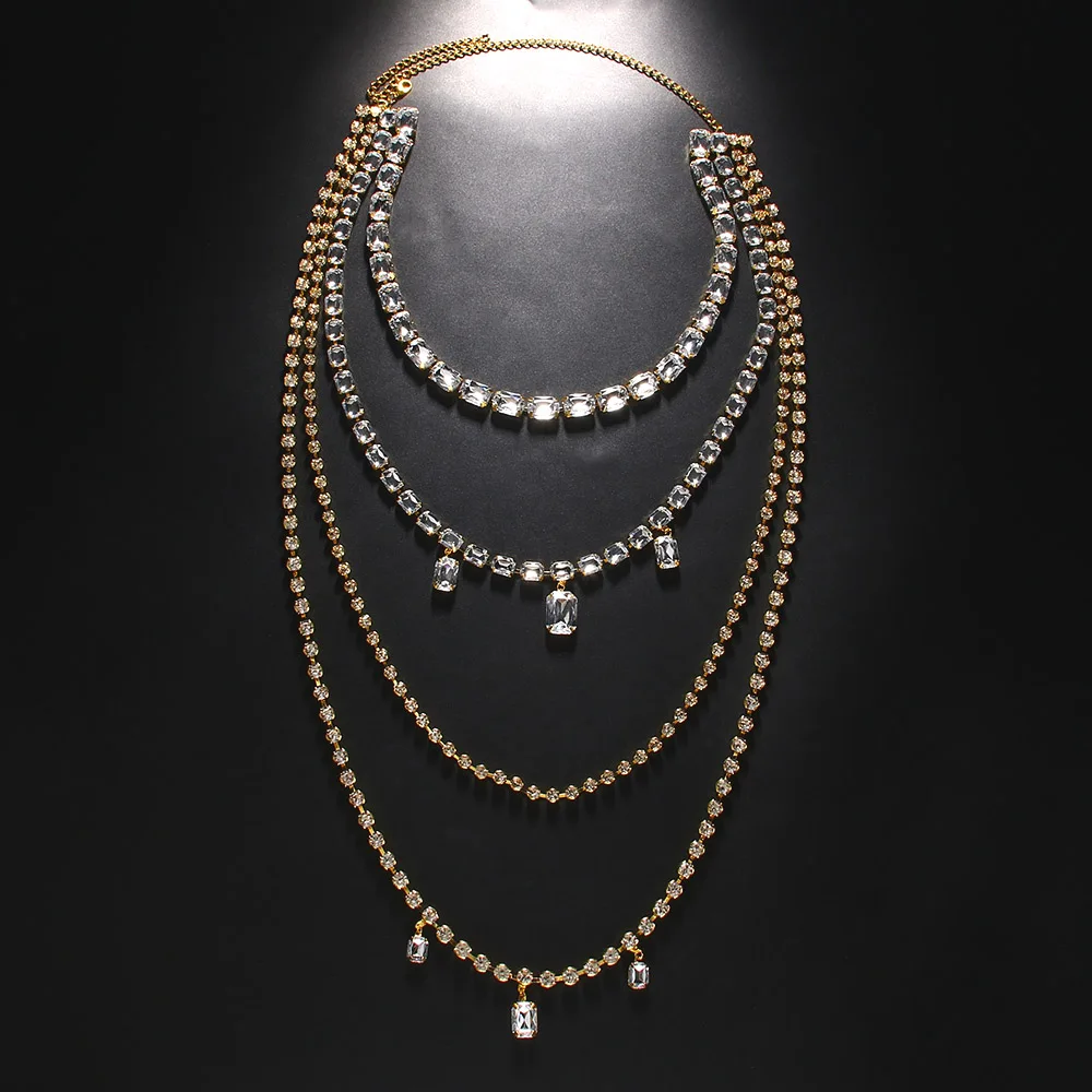 Glanz Strass Lange Quaste Zurü – Body Jewelry Necklace Bewertung und Preis