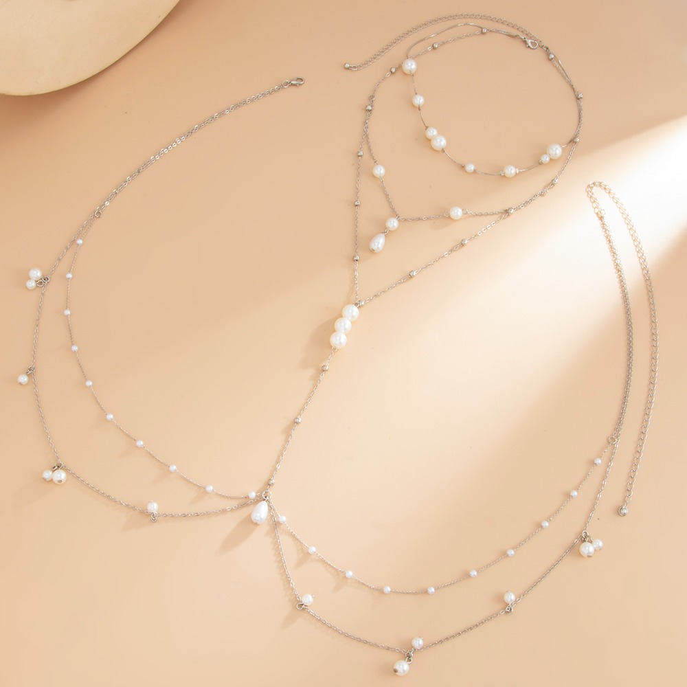 Mehrlagige Imitationsperlen-Ha – Body Jewelry For You Bewertung und Preis