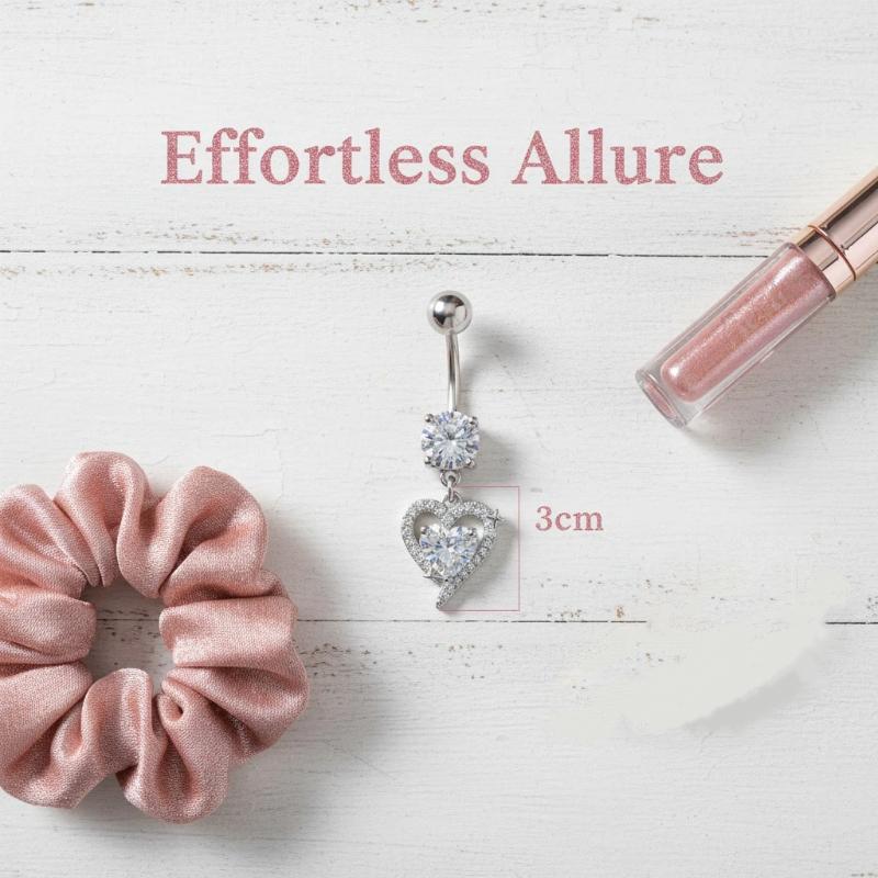 1 Stück Exquisiter Bauchnabelp – Body Jewelry Surgical Steel Bewertung und Preis