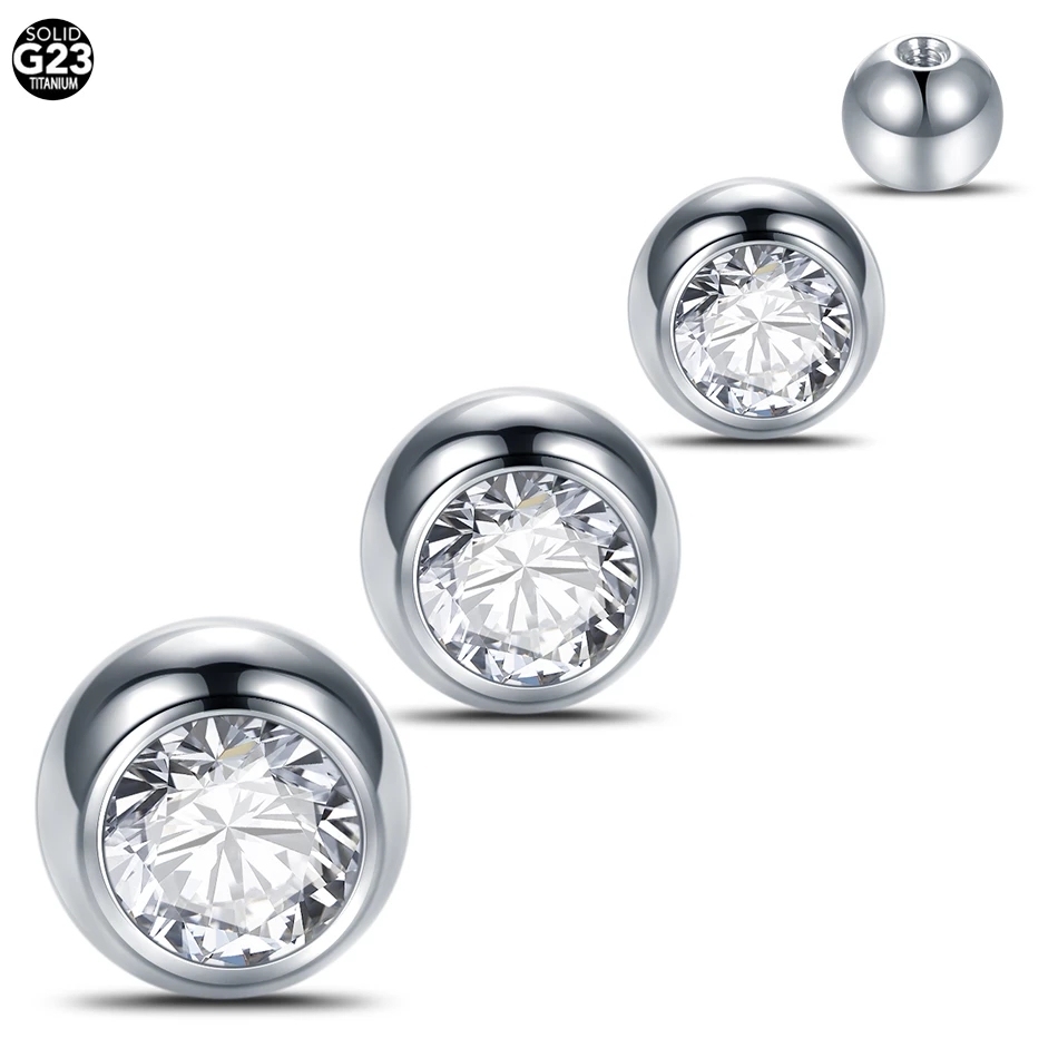 10 Stück G23 Titan-Kristallkug – Body Jewelry Replacement Ball Bewertung und Preis